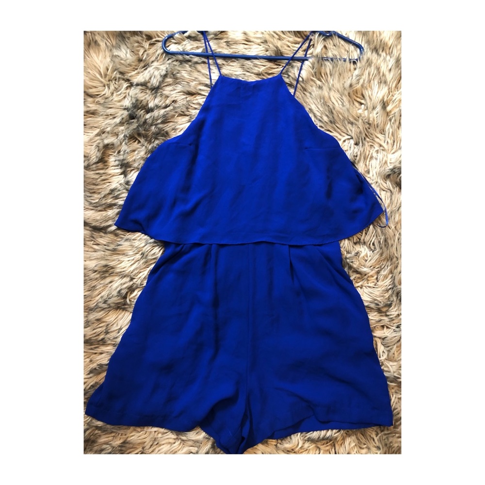 EXPRESS ROYAL BLUE ROMPER.
